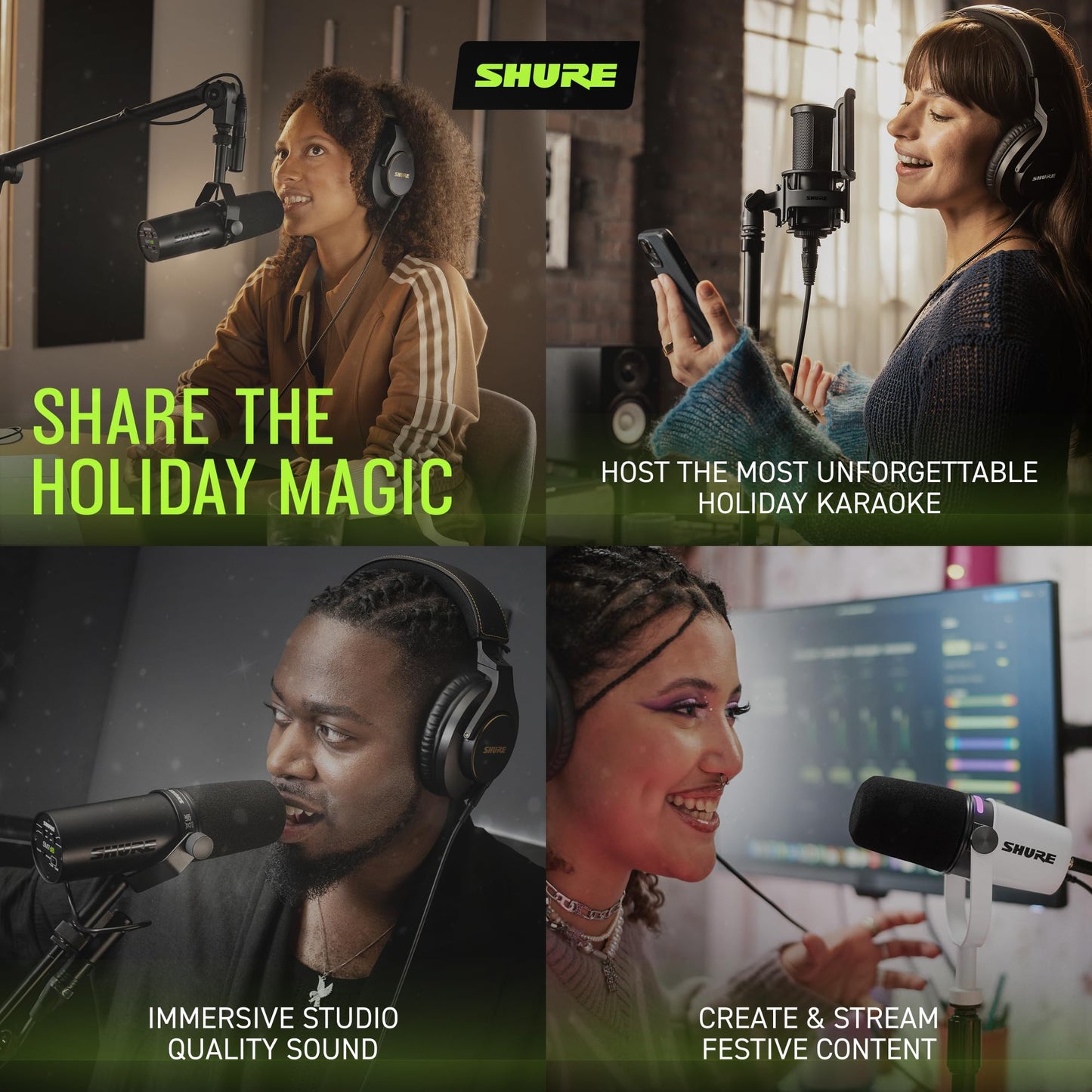 Shure SM7B Vocal Dynamic Microphone – XLR Studio Mic for Podcasting, Recording, Broadcasting, Streaming & Gaming – Smooth, Warm Sound, Rugged Build, Detachable Windscreen, Wide Frequency Range, Black