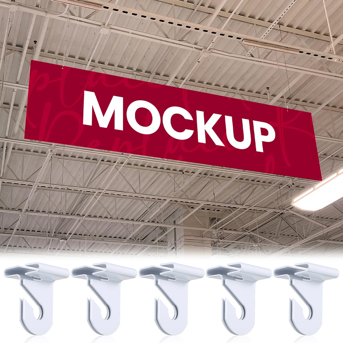SHENLIU 100 Pair Drop Ceiling Hooks for Classrooms, White Heavy Duty Metal T-Bar Hooks Suspended Ceiling Tile Hook Clips Hold up to 20 Lbs for Home School Grid Office Plants Decorations