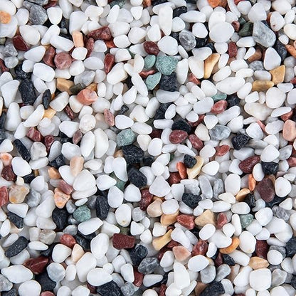 5lb Pea Silica Gravel Decorative Rocks, No Wax Pebbles Ideal for Fish Tank, Vases, Succulents, Home Decor and Garden Landscaping, Countryside Silica Gravel