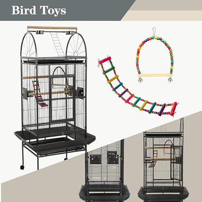 69-inch Large Bird Cages for Parrots,Large Parrot Cages for Large Birds, Flight Cage for Birds,Large Parakeet Cage with Birdcage Cover for African Grey,Quaker,Cockatiel,Green Cheek Conure