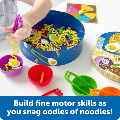 Learning Resources Noodle Knockout Fine Motor Game - Games for Kids Ages 4-8, Toddler Board Game, Educational Matching Kids Games, Preschool and Kindergarten Classroom Game, Gifts for Toddlers