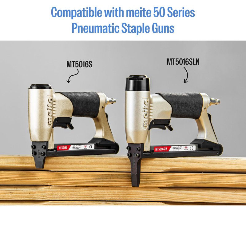 meite 20 Gauge 304 Stainless Steel Upholstery Staples, 1/2-Inch Crown with 3/8-Inch Leg Length, Heavy Duty Staples for Construction, Furniture, Crafts & DIY Projects (1 Box)