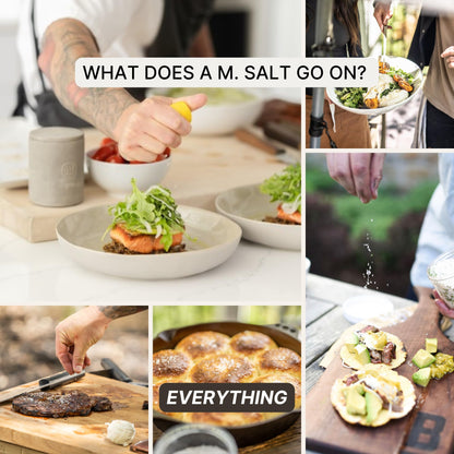 AM SIGNATURE SALT | Universal Cooking Signature Salt | All-Natural Seasoned Salt Blend of Gourmet Flake Kosher Salt, Herbs, Spices | Created by Chef Marco and Aubrey Niccoli (10.5 Ounce)