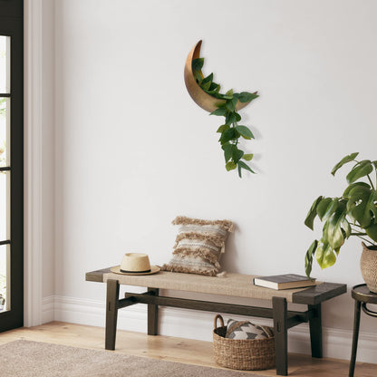 AERLO Moon Wall Planter - Hanging Moon Decor Perfect for Boho, Hippie, and Witchy Gifts for Women - Wall Planters for Indoor Plants and Outdoor Plants