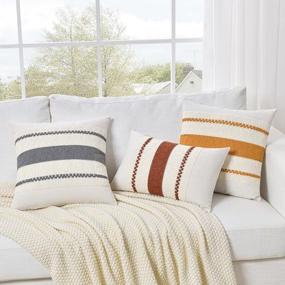Fancy Homi Set of 2 Mustard Yellow Fall Decorative Throw Pillow Cover 18x18 Inch for Couch Bed Sofa, Autumn Halloween Thanksgiving Home Decor, Soft Cotton Aesthetic Cushion Case