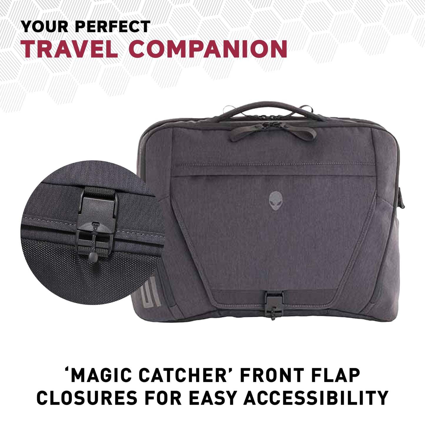 Mobile Edge Elite Messenger Bag, Specifically Designed for Alienware Area 51m Gaming Laptops 17"