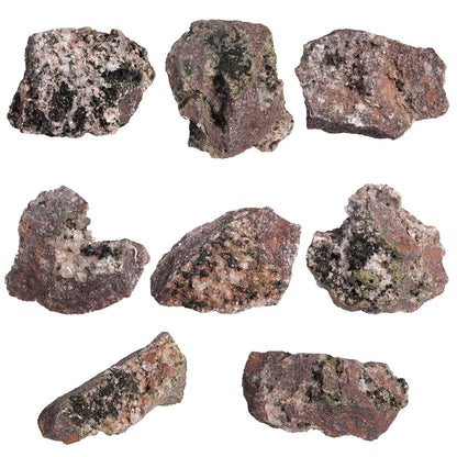 SUNYIK Natural Epidote Stone Geode Cluster, Rough Raw Crystal Rocks Mineral Specimen for Reiki Healing Home Decoration, 500-599g