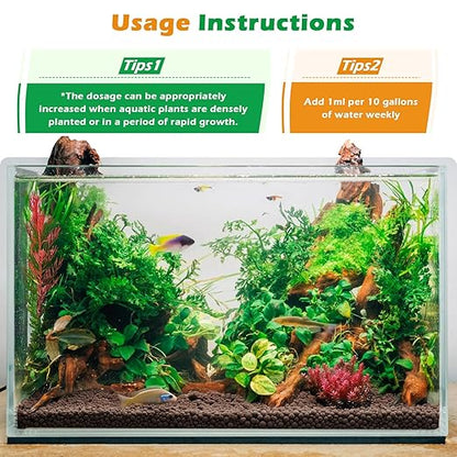 HC035 All-in-One Liquid Aquarium Plant Fertilizer - with Essential Micro & Macro Nutrients for Freshwater Planted Tanks, 150ml/500ml/1000ml (1000mL)