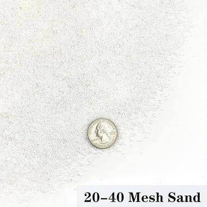 YISZM Aquarium Sand, 10lbs White Fish Tank Sand, Aquarium Gravel Substrate for Aquascaping, Vivariums, Terrariums, Plants and Crafts