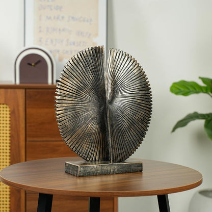 Modern Abstract Round Decorative Sculpture , Dining Living Room Desk Decor,Geometric Home Decor Statues,Shelf Top Decor Aesthetics,making it perfect for placing coffee tables or office shelves