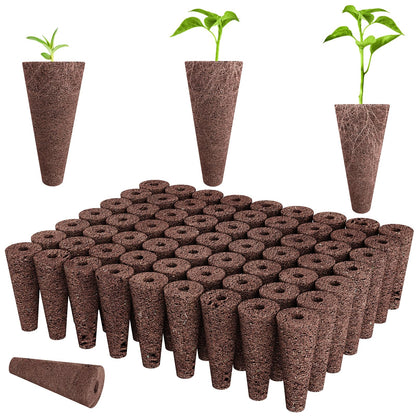 Tigvio 50 Piece Hydroponic Pods Kit: Grow Anything with 50 Grow Sponges - Compatible with All Hydroponics Brands