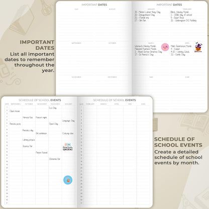Clever Fox Teacher Planner – School Year Planner with Calendars & Lesson Plans – Teacher Plan Book for Classroom & Homeschool Organization - Undated, 7x10″, Hardcover (Foggy Alps)