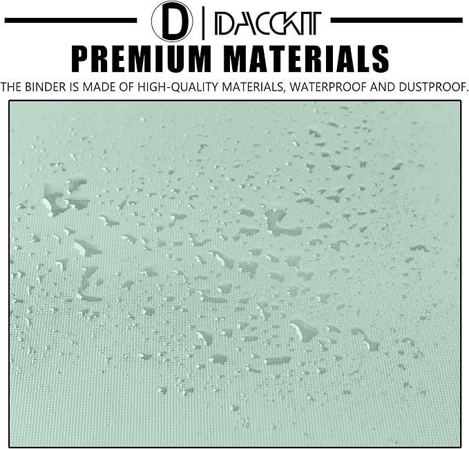 D DACCKIT Card Binder 16 Pocket - Fits 1024 Cards，4X4 Ringless Card Album with Sleeves for Trading Cards & Sports Cards（Model A，Asakusa Green）