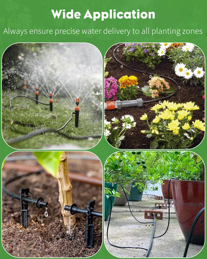 Pawfly 500 ft. 1/4" Drip Irrigation Tubing, Black Distribution Tubing for Drip Irrigation System, Polyethylene Drip Line, Drip Irrigation Hose Tube for Quick-Connect Drip Irrigation Emitters