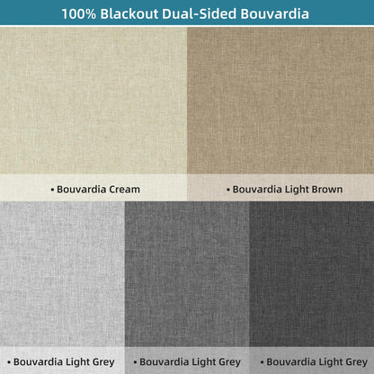 SmartWings Motorized Smart Blinds with Remote, Custom Automatic 100% Blackout Roller Shade Compatible with Alexa/Homekit/Google, Electric Smart Blinds for Indoor Windows, Multi-Color Samples