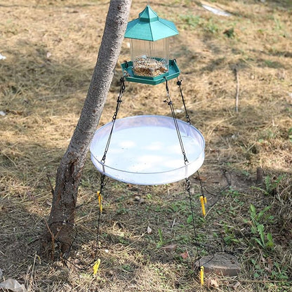 16" Seed Hoop Catcher for Bird Feeder Hanging Tray Attracting Birds Outdoors Backyard Garden