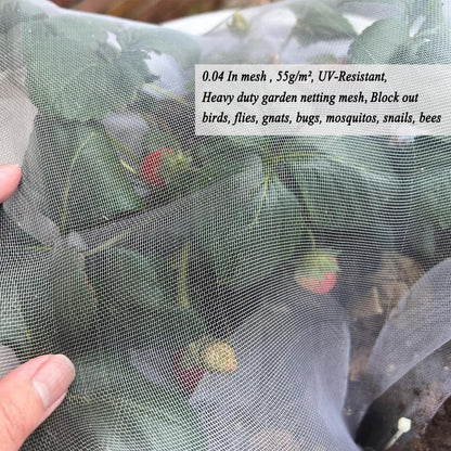 Vocray 10X10Ft Garden Netting Pest Barrier – Ultra Fine Mesh Netting Plant Covers & Row Cover, Protects Vegetables, Fruits, Flowers from Mosquitoes, Insects, Birds, Deer & Squirrels