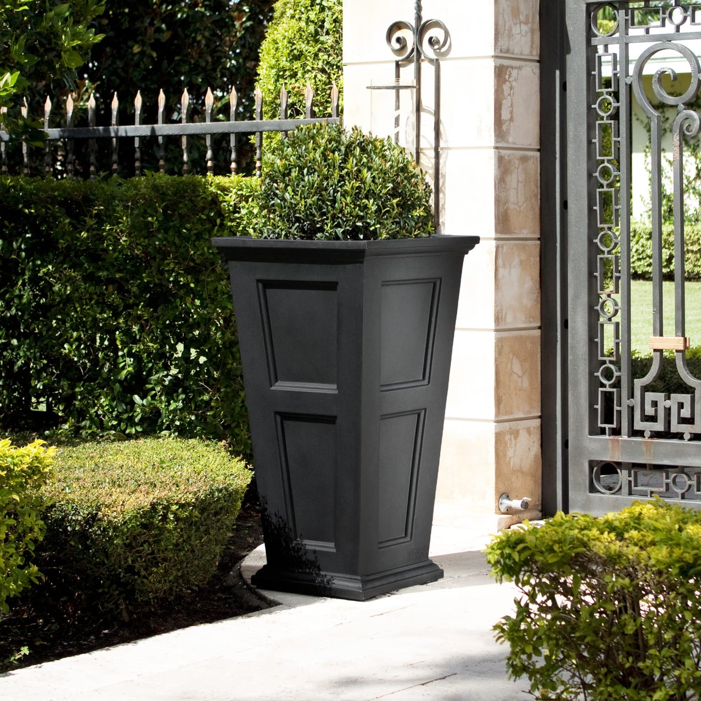 Mayne Fairfield 40-Inch Tall Planter – Weather-Resistant Indoor/Outdoor Garden Pot for Flowers, Patio, Porch, and Entryway, Durable Design
