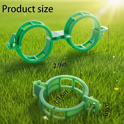 300Pcs Tomato Clips Plastic Plant Support Clips for Garden Trellis Twine and Greenhouse Vine Support Garden Clips for Tomatoes Cucumbers Peppers Climbing Vegetables and Flowers Upright Growth