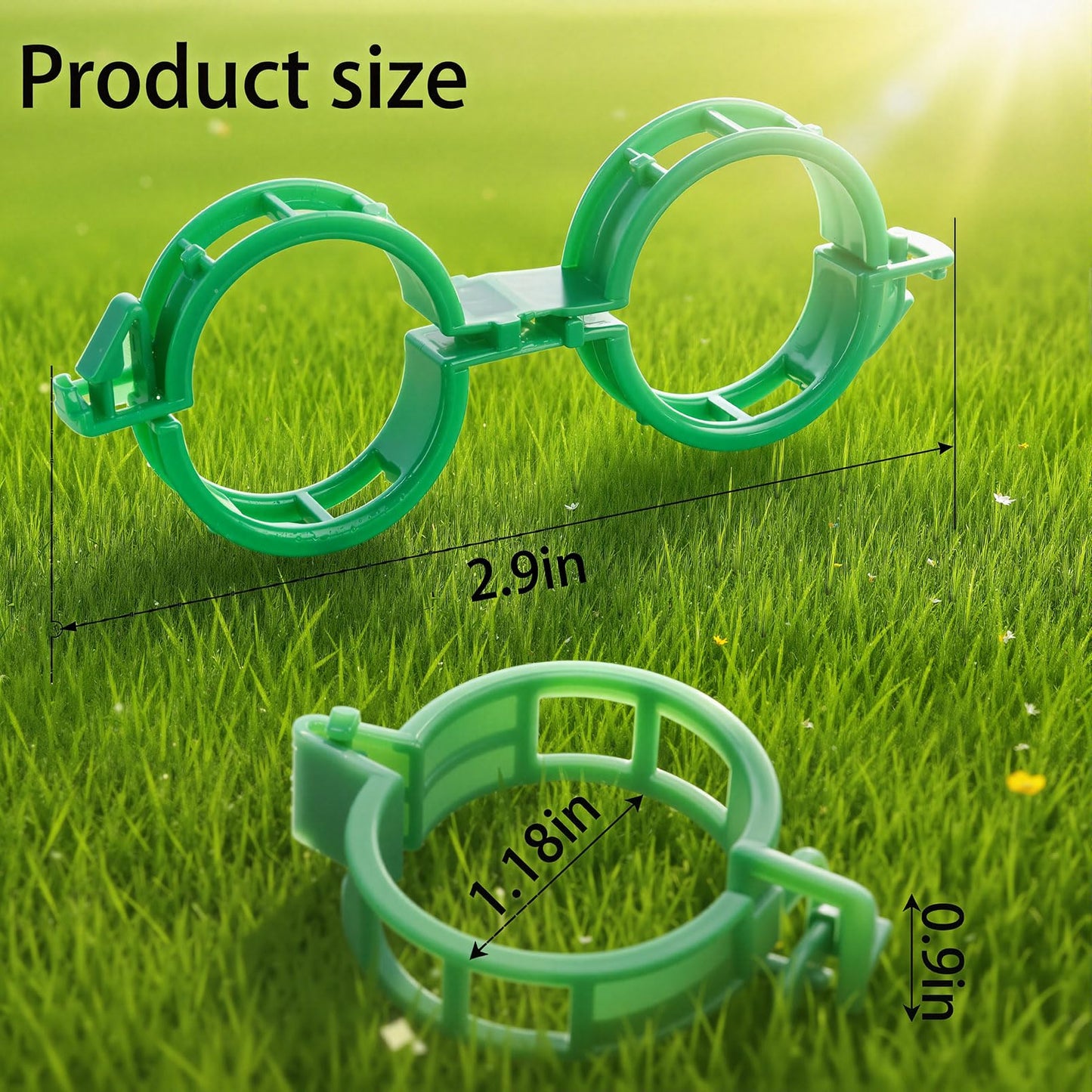600Pcs Tomato Clips Plastic Plant Support Clips for Garden Trellis Twine and Greenhouse Vine Support Garden Clips for Tomatoes Cucumbers Peppers Climbing Vegetables and Flowers Upright Growth