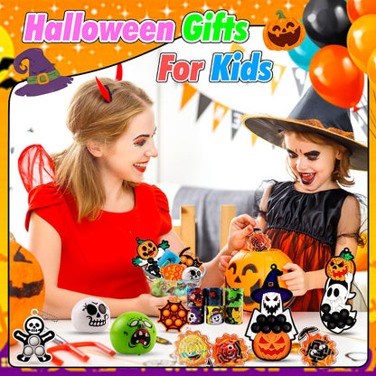ChildFun 530 PCS Halloween Party Favors for Kids, Halloween Toys Bulk for Goodie Bags Fillers, Non-Candy Treats, Classroom Prizes, Halloween Gifts for Boys Girls