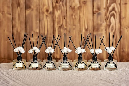 CULTURE & NATURE Reed Diffuser Set 6.7oz (200ml) Lily of the Valley Scented Diffuser with Sticks Home Fragrance Reed Diffuser for Bathroom Shelf Decor