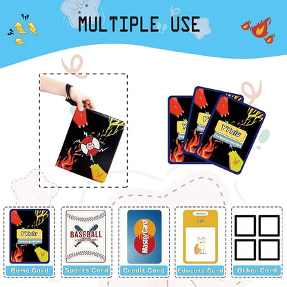 9 Pocket Card Binder,Trading Card Binder 900 Pockets,Card Collection Albums Holder,50 Removable Sleeves,Double Sided Pocket,with Zip and Portable Strap,for TCG Game Sport Collectible Cards