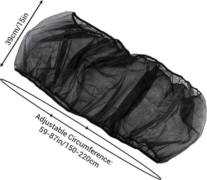 IFAMIO Bird Cage Seed Feather Catcher Adjustable Birdcage Covers Cage Skirt Large Nylon Mesh Netting Universal Bird Cage Net Cover Bird Seed Guard Skirt for Parrot Parakeet Macaw Black