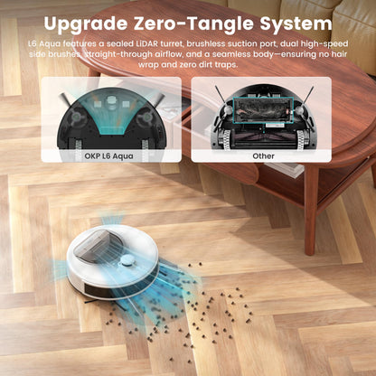 OKP Life K2 Robot Vacuum Cleaner 1800 mAh, Blue