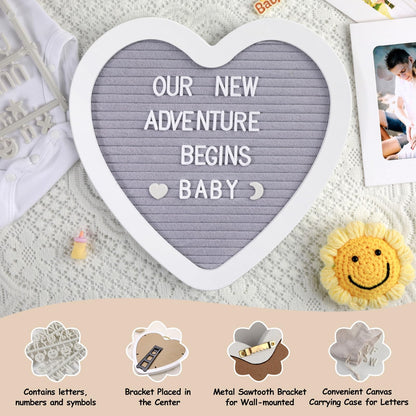Pregnancy Announcement, Coming Soon Baby Announcements Ideas Set Include Felt Letter Board, Baby Onesie, Booties, Photo Frame and Wooden Blocks, Pregnancy Announcement Photo Props Gender Reveal Gifts