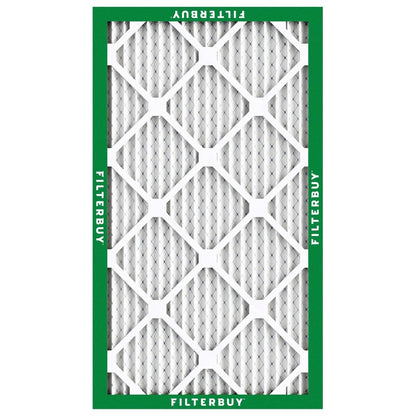 Filterbuy 12x30x1 Air Filter MERV 8 Essential Dust & Allergy Defense (4-Pack), Electrostatic Pleated HVAC AC Furnace Filters Replacement, Made in USA (Actual Size: 11.88 x 29.88 x 0.75)