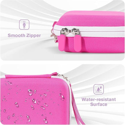 ProCase Hard Playing Card Game Carrying Case, Travel Storage Box Holds 300+ Trading Cards, Bag Holder for Classic Board Game UNO, Five Crowns，SKYJO, PlayMonster and More (Case Only) -Pink