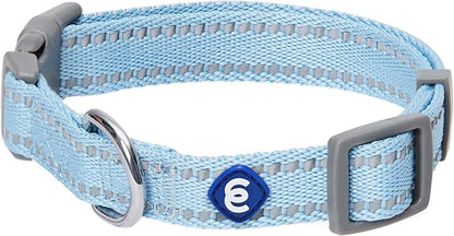 Blueberry Pet Essentials Reflective Dog Collar & Leash Set, Adjustable for Medium Dogs | Safe Walking Gear for Pet Parents, Puppy Training & Daily Use MediumDogs, Baby Blue