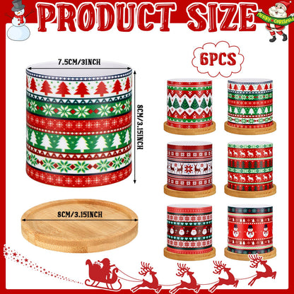 Tioncy 6 Pcs Christmas Plant Pots 3.15'' Christmas Ugly Sweater Plastic Succulent Planters with Drainage and Tray for Indoor Plants Small Plant Pot Set Plant Containers for Outdoor Planters