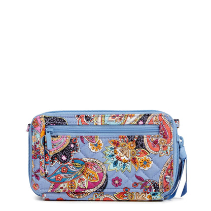 Vera Bradley Cotton All in One Crossbody Purse with RFID Protection