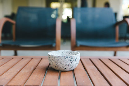 Flora Bunda 4.75 Inch Terrazzo Bowl Concrete Stoneware