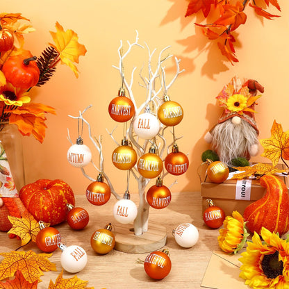 JULMELON 36 Pcs Fall Tree Ornaments for Thanksgiving Day Decor