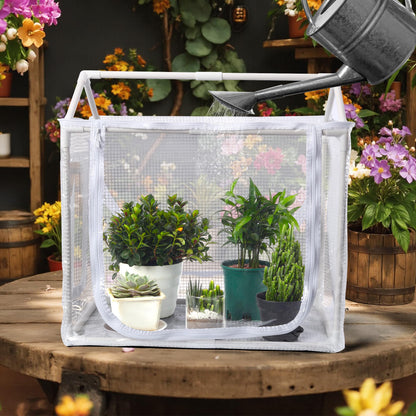 Mini Greenhouse for Indoor Plants, Fully Enclosed Mini Indoor Greenhouse with Top Opening, Waterproof Small Indoor Greenhouse for Nursery & Germination