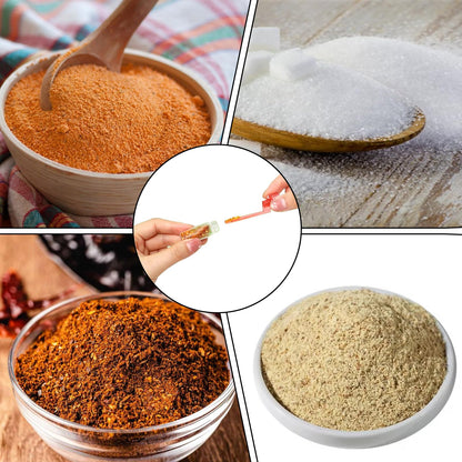 Mini Glass Spice Dispensers With Spoon,Portable Travel Shakers,5ml Capacity,Leak-Proof Airtight, For Camping, Outdoor, Kitchen, And Daily Use(6 Pcs)