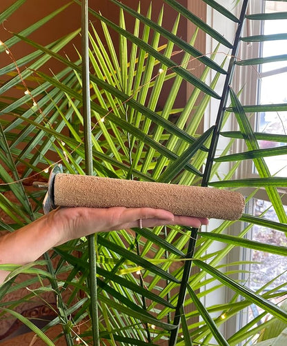 Polly's Pastels Nail Trimming & Beak Conditioning Safety Perch for Cockatiels, Cockatoos, Macaws, Parakeets, Budgies, Parrots and All Other Birds (Brown, Large-1 1/2" Dia. x 9" Long)