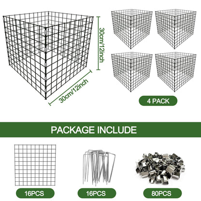 12x12 Inch Chicken Wire Mesh Plant Protectors from Animals Garden Netting Plant Covers Bird Netting for Garden Plant Cages for Outdoor Plants Garden Cloche