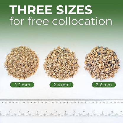 2 lbs Aquarium Gravel, 2-4mm Fish Tank Gravel, Succulent Cactus Pea Gravel for Indoor Plants, River Rocks for Gardening, Flower Pots, Vase Fillers, Garden Landscaping