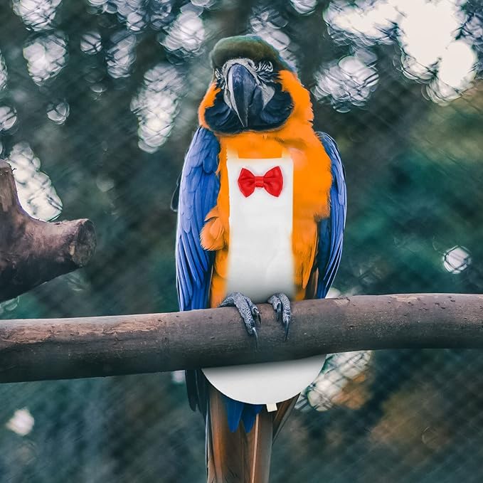 Generic Bird Diaper Flight Suit for Parrots Breathable Diaper Clothing Accessory for Birds for Indoor and Outdoor Use Easy to Wear and Wash