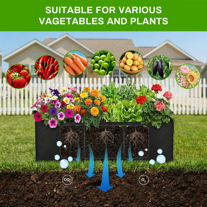 U-Shape Cucumber Trellis with Grow Bag, 64" Tall Metal Garden Trellis for Climbing Plants Outdoor, Reusable Cucumber Trellis for Raised Bed with Garden Netting for Tomatoes, Peas, Plant Vines Support