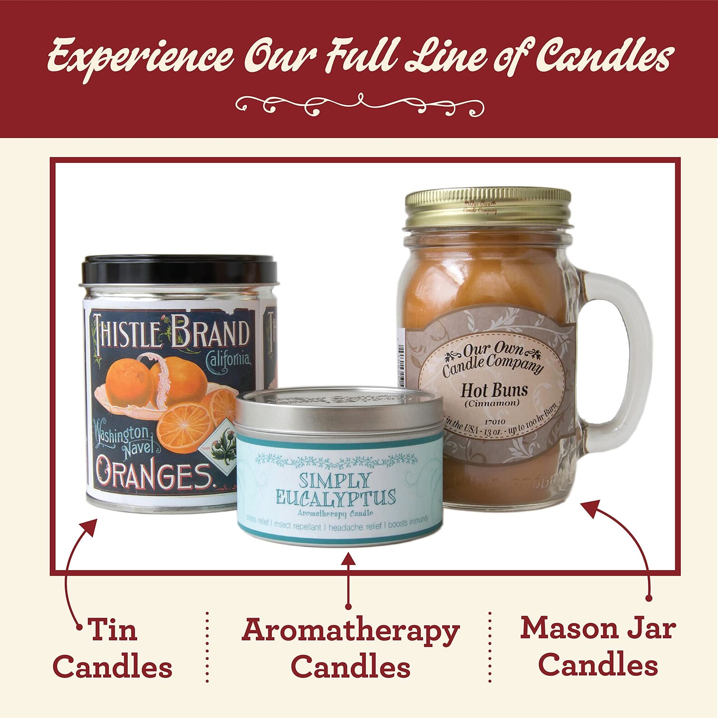 Our Own Candle Company, Pineapple Punch Scented Mason Jar Candle, 100 Hour Burn Time, 13 Ounces