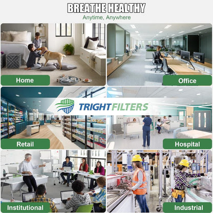 TRIGHTFILTERS 20x25x1 Air Filter 6 Pack, Durable MERV 8 Pleated Home HVAC AC Furnace Filters, Lightweight Compact Air Conditioner Filter Replacement