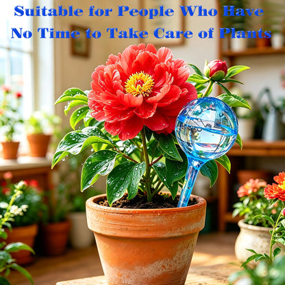 Plant Self-Watering Bulbs, 10pcs Self Watering Planter Insert, Flower Automatic Watering Drip Irrigation Device, Indoor Outdoor Garden Self Waterer for Plant