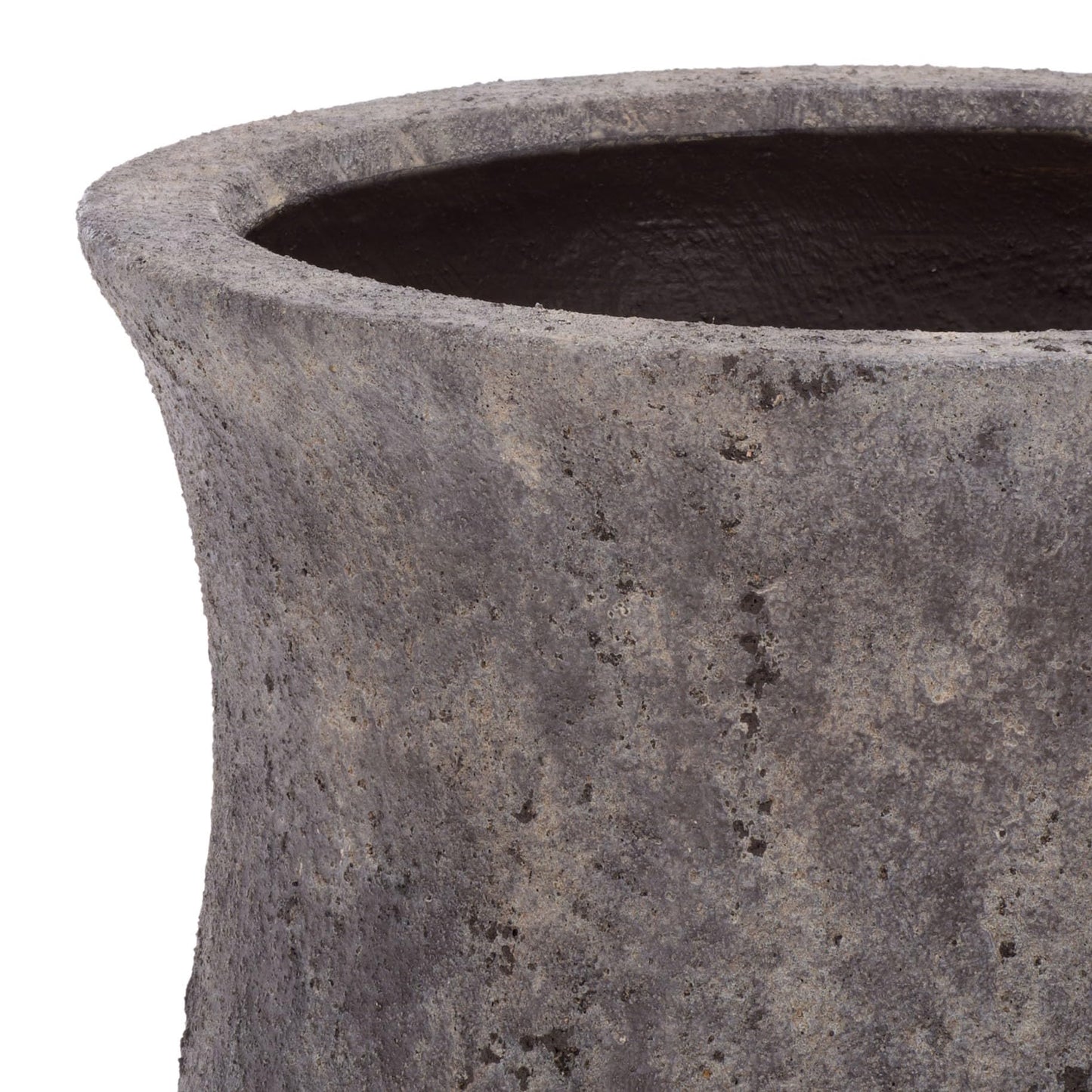 SAFAVIEH Outdoor - Remy Planter Pot with Drainage - Antique Brown Ficonstone Cement - Weather Resistant - Ideal for Patio, Garden, Backyard, 15" Wx 15" D x 18.1" H (PAT1547A)