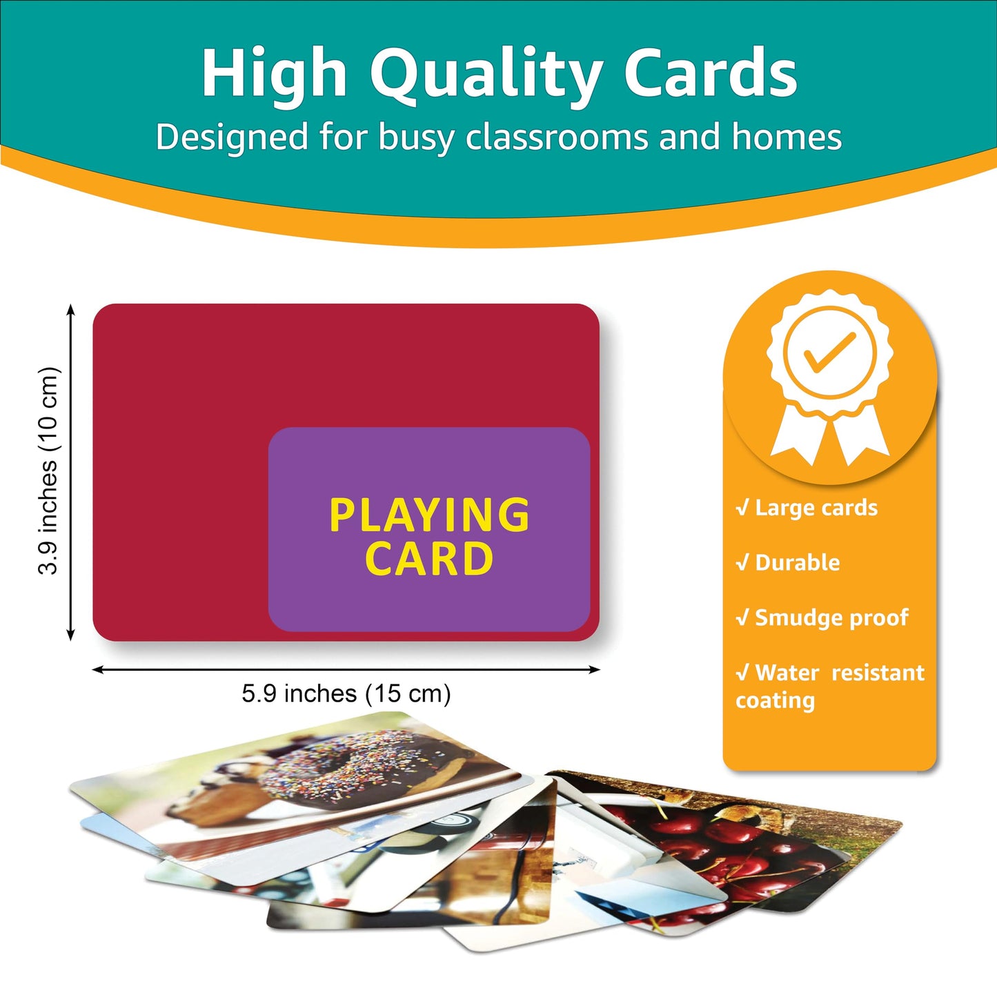 Picture My Picture Language Flash Card Set – Speech Therapy Tool for Vocabulary, Communication & Thinking, Scratch-Resistant with Activity Guide, Suitable for Education, ESL & ABA – Set of 200