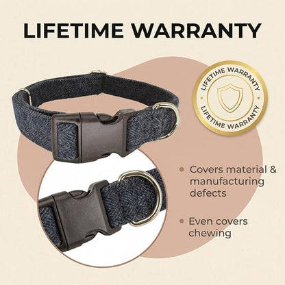 Gracie To The Rescue Wool Dog Collar - Hypoallergenic, Odor Resistant, Supports Dog Rescues